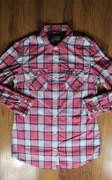 Koszula Superdry r. XL wielokolorowa dł rękaw w kratkę damska bawełna 
