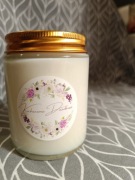 Świeca naturalna sojowa zapach drzewo wanilia Dzień dziadka