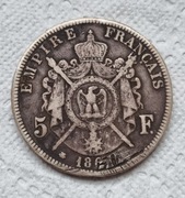 5 franków 186.. Francja srebro Ag (4)