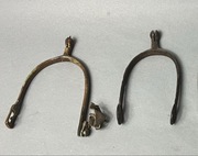 Stare ostrogi – zestaw 2 szt. Militaria, retro, wykopki, zabytek konny