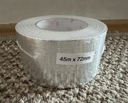 Taśma aluminiowa gruba zbrojona 72mm 45m odporna na wysokie temperatury