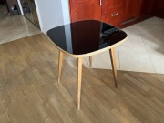 Stolik karciany Hanna Lachert retro PRL czarny 60 cm