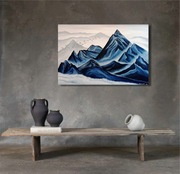 Góry Mgliste | Obraz malowany RĘCZNIE 