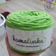 KamaLINKA nr 230 seledyn  sznurek bawełniany 5mm bez rdzenia 100m