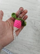 Brelok do kluczy rzodkiewka zawieszka breloczek do plecaka torebki 