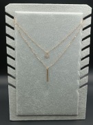 Dwuwarstwowy naszyjnik w stylu vintage 