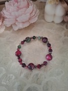 Bransoletka handmade z naturalnych kamieni epidot 