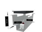 Mediabox do stołu biurka 4x230V, 2xRJ45, HDMI, USB, 3.0 MDD M14H mediaport