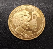 Numizmat UEFA Euro 1992 Szwecja Królowa Holandii Beatrycze piękny Proof