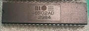 MOS6502AD  mikroprocesor Commodore Amiga MOS TECHNOLOGY INC.(CSG)