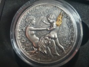 Dziewczyna- Girl & cupid 2000 francs 2023. 2 Oz, srebro 999, nakł. 500 szt.