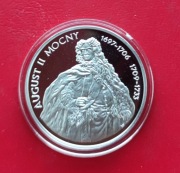 10 ZŁOTYCH AUGUST II MOCNY 2005 rok - srebro AG