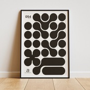 Plakat 054 w stylu Bauhaus, B2 50x70 cm