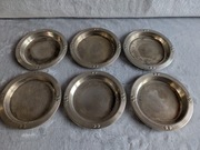 Podstawki pod szklanki WMF 6szt Przedwojenne Posrebrzane