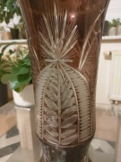 Piękny duży wazon kryształ- Huta Hortensja .Nieużywany.