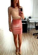 Sukienka, koronkowa  krótka , Boohoo, xs