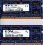  RAM ELPIDA DDR3 2GB SO-DIMM 1066MHz PC3-8500S