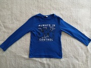 Niebieska chabrowa bluzka Pep&Co 128 - 134 gra pad jak nowa