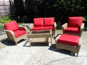 Meble z Technorattanu ANNA , zestaw komplet jasne