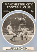 Program Manchester City - Valencia CF 1972.09.12