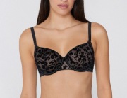 TEZENIS Biustonosz Balkonetka Prague Full Coverage Velvet Noir 80B (3B)