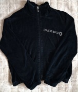 Czarna krótka bluza y2k