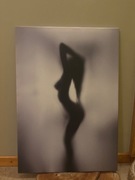 Obraz portret kobieta akt na płótnie 