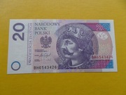 Polska 20 złotych Bolesław Chrobry 2016 UNC Seria BH
