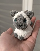 Breloczek szydełkowy kotek