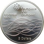 Kanada 5 dolarów 1975 Montreal 24,3g Ag 925