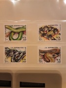 Somalia 1994  Mi 528-31   węże seria  idealna pozycja 