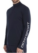 Bluzka Termoaktywna Logo DKNY Czarna Długi Rękaw L