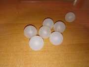 Piłka plastikowa matowa 2,8cm kulki piłeczki ozdoba zabawka 6szt