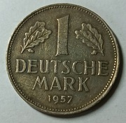 MONETA  1  MARKA  NIEMCY 1957 F. (211)