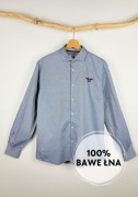 Elegancka koszula męska JP52 rozmiar M 100% bawełna na wiosnę wiosenna