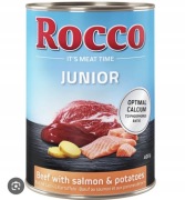 Rocco Junior Wołowina + Łosoś 400g - 5szt