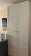 2x Ikea drzwi Bergsbo Pax białe 229 cm + zawiasy