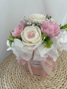 Bukiet prezentowy ze świec. Flower Box Candles