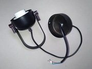 Zawiesie zwis sufitowy biały czarny