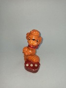 Stary stojak na kredki ołówki PRL piesek pudel pudelek pies 