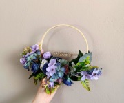 WIanek Welcome dekoracja na drzwi ścianę  odcienie fioletu Ethereal Circle