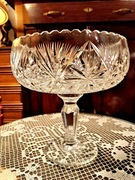 Duża kryształowa patera na owoce, słodycze/ Bombonierka