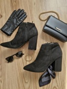 Botki damskie zamszowe rozmiar 40