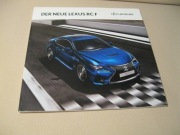 2015 Lexus RC F RCF Prospekt niemiecki 50 stron