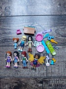 Lego Friends Mix Minifigurki 7 sztuk + dodatki