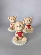 Figurki z masy cukrowej. Słodki miś. Dekoracje na tort