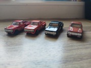 Komplet  4x Yatming No. 1700 Chevrolet Stepside Vintage Diecast Pickup