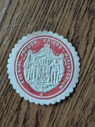 Ministerstwo Wojny Królestwa Prus, zalepka - rzadki fant 