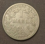 Moneta 1 Marka 1887 rok mennica (A) Niemcy, srebro