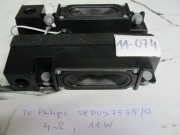 Głośniki  4 om, 11W z TV PHILIPS 58PUS7555    11-074
